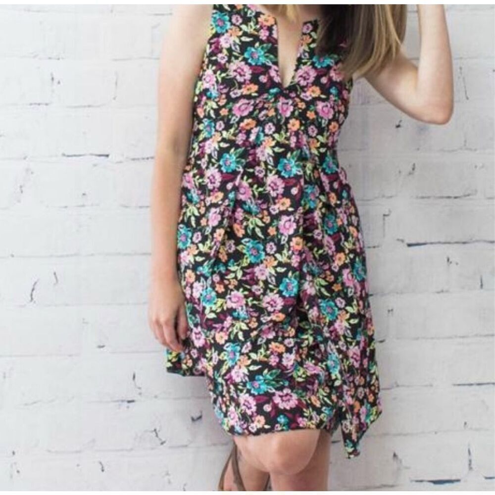 Banana Republic Floral‎ Tiered Boho Dress Petite Small